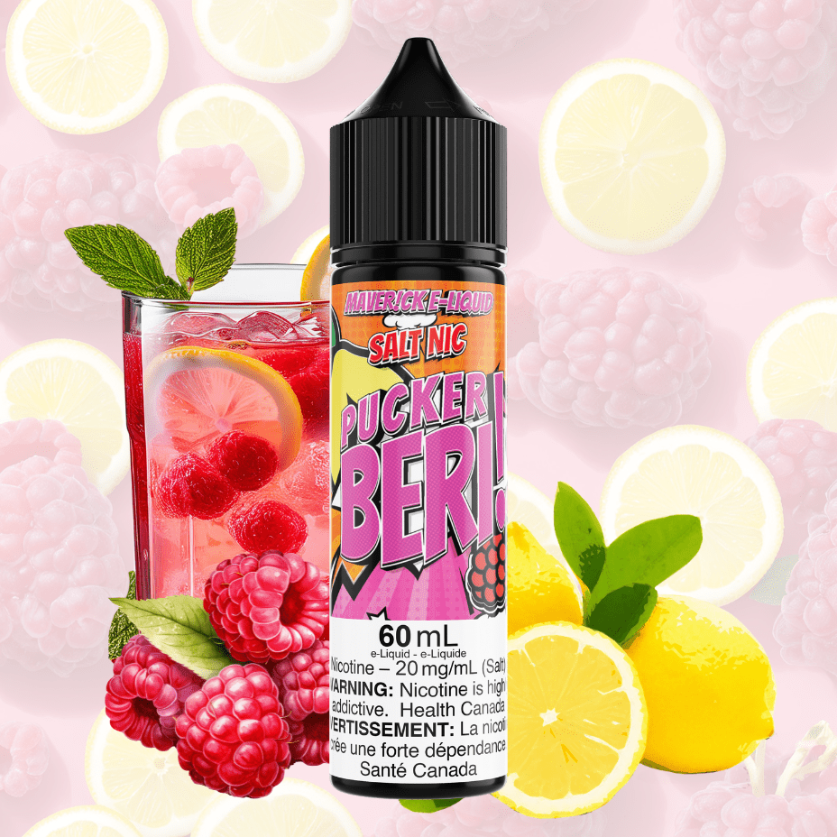 Pucker Beri Salt by Maverick E-Liquid-60mL - Image 2