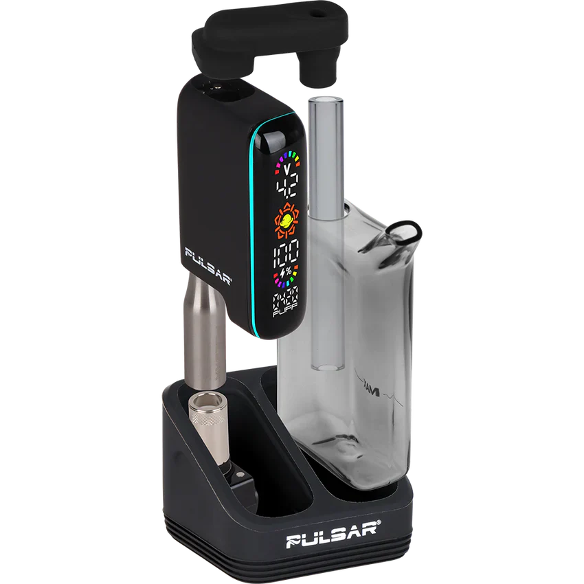 Pulsar – 510 DL 5.0 Bubbler Dab Kit w/ Wax Atomizer – Black - Image 3
