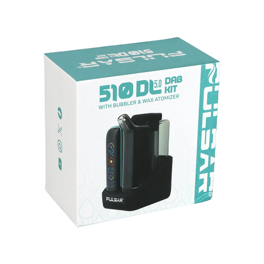 Pulsar – 510 DL 5.0 Bubbler Dab Kit w/ Wax Atomizer – Black
