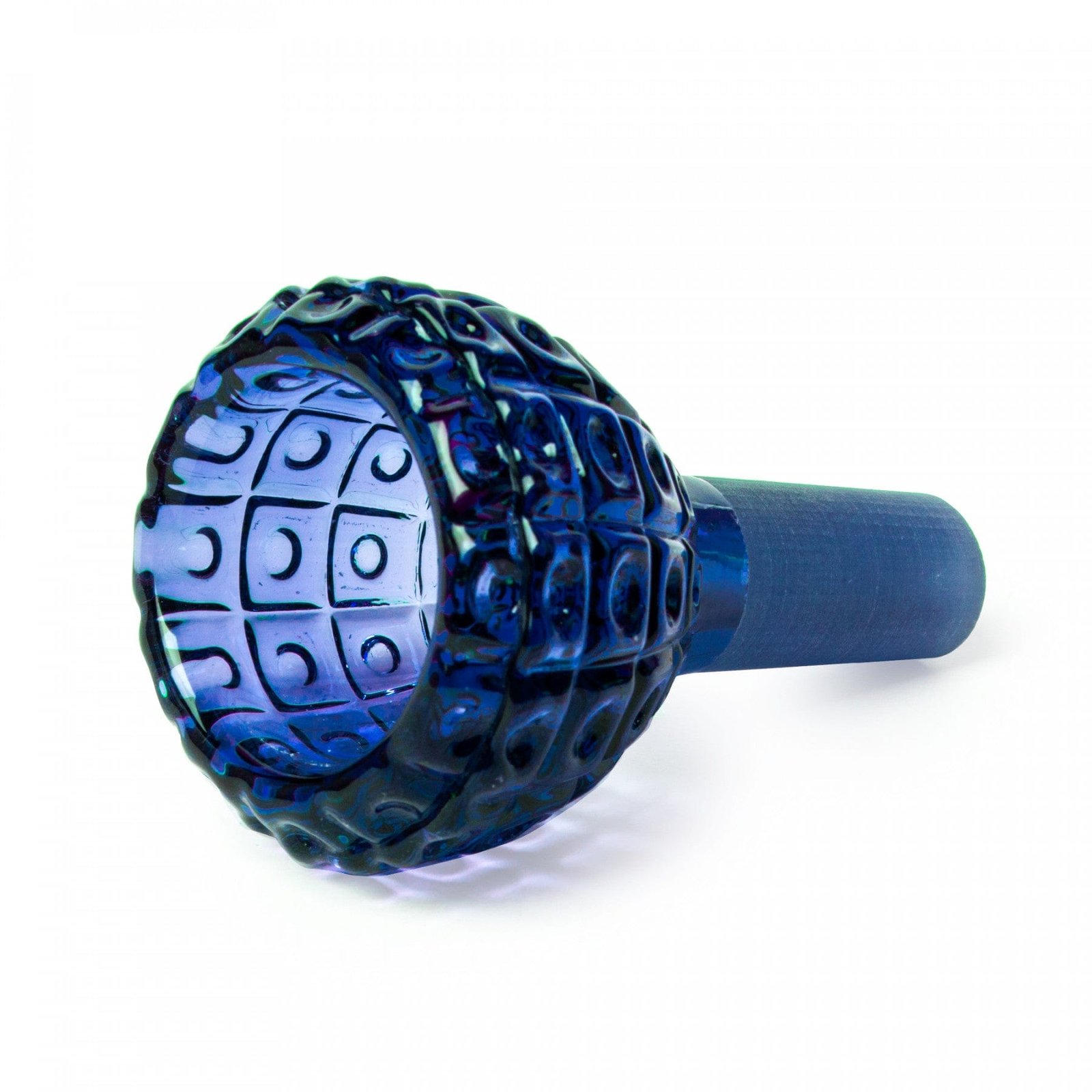 Red Eye Glass 14mm Dot Matrix Carved Bowl Pull-Out - Image 4