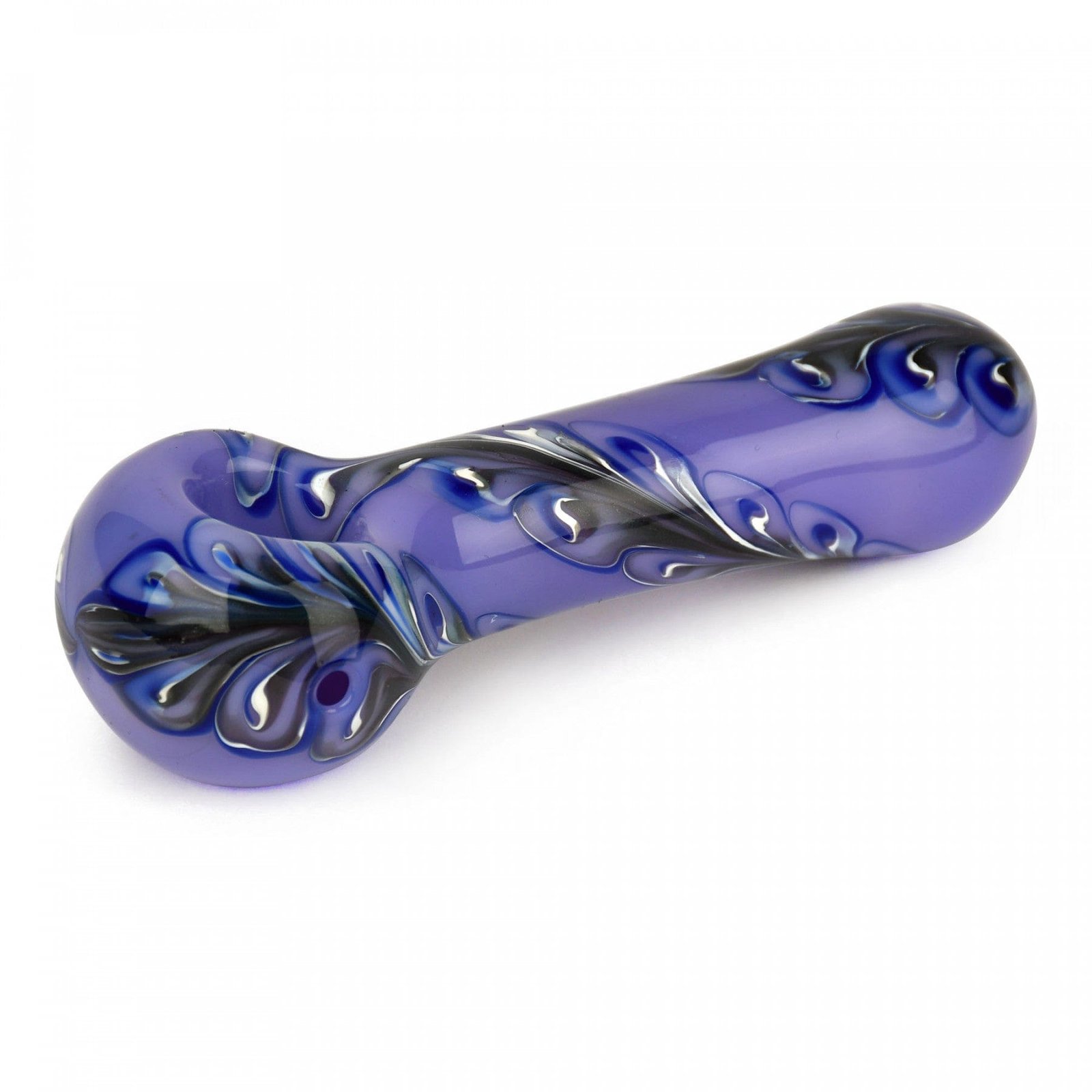 Red Eye Glass Paisley Hand Pipe 4.5″ - Image 3