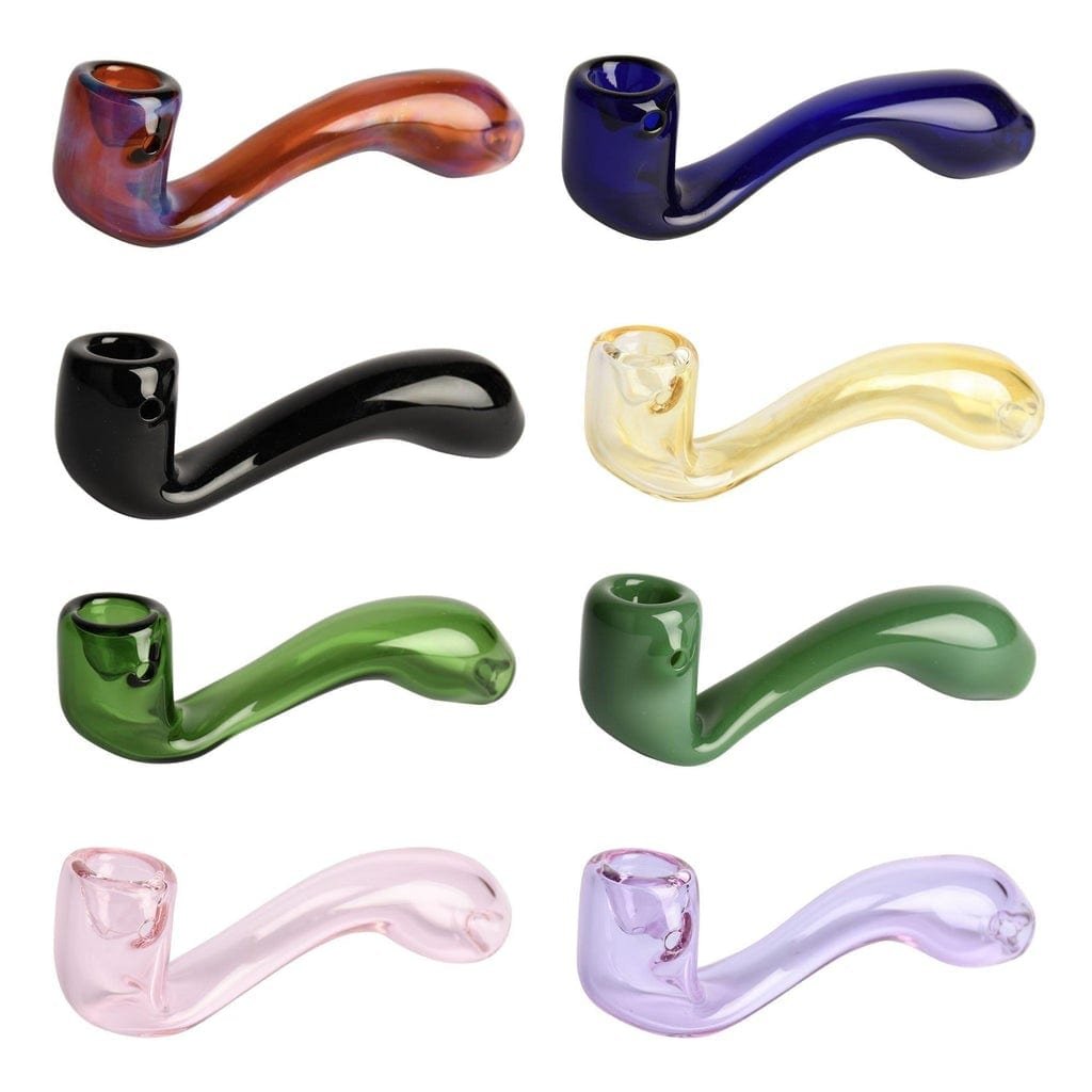 Red Eye Glass Sherlock Hand Pipe 5.5″