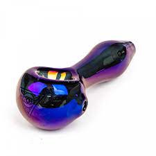 Red Eye Tek Metallic Terminator Finish Spoon Hand Pipe-4″