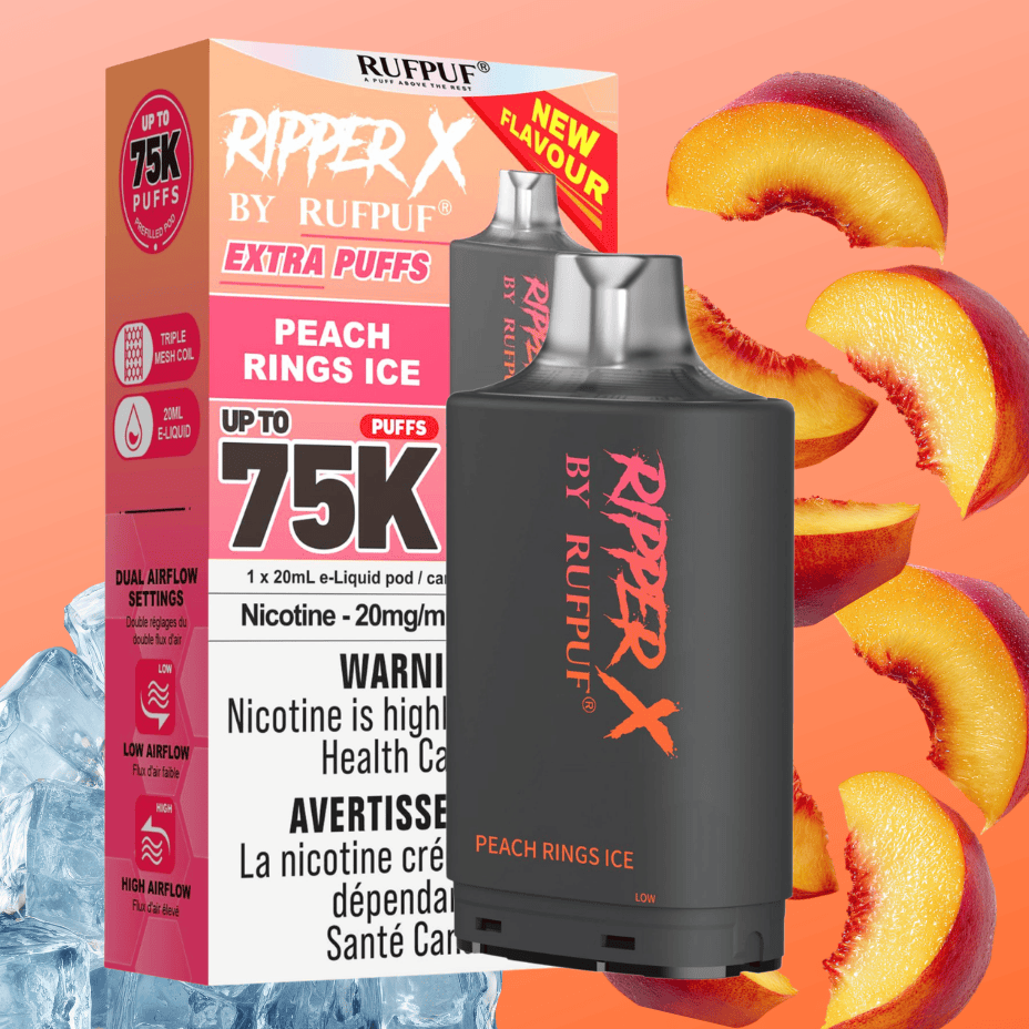 Ripper X 75k Turbo Pod – Peach Rings Ice