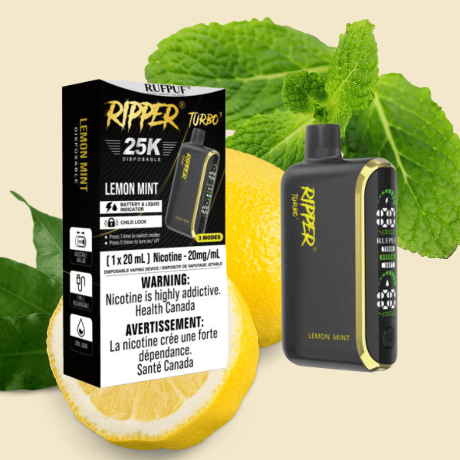 Rufpuf Ripper T3 Disposable Vape-Lemon Mint