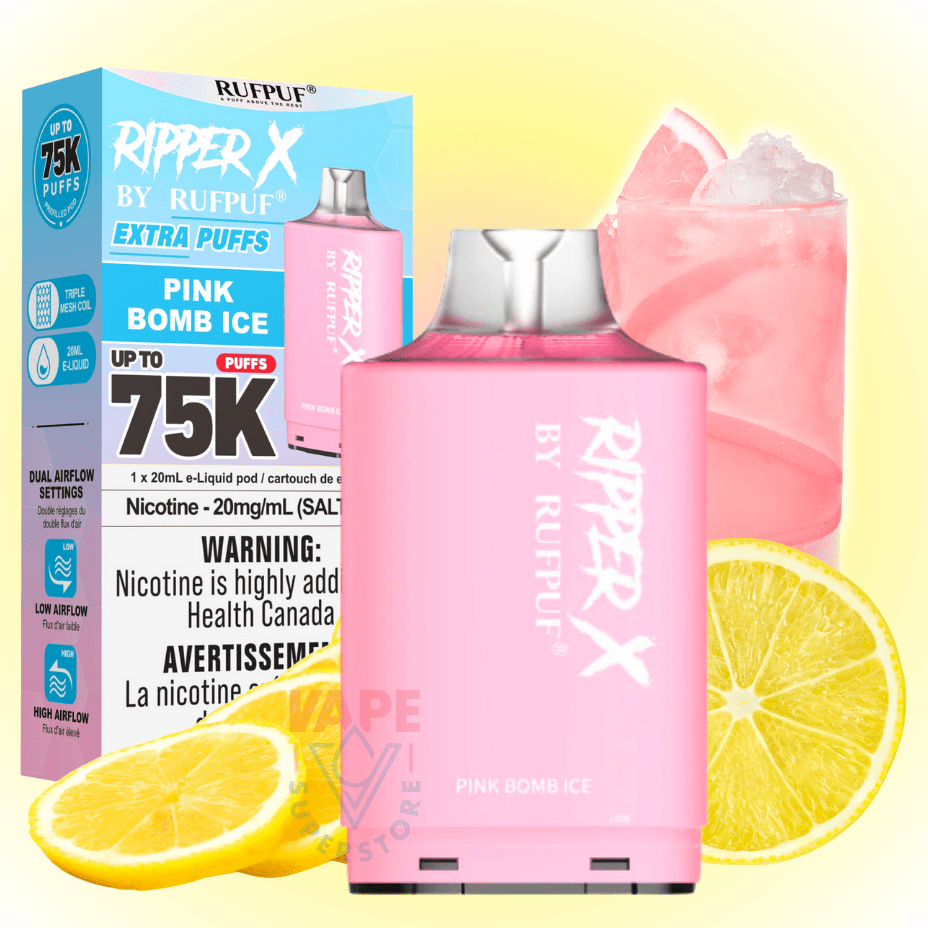 RufPuf Ripper X 75K Turbo Pod – Pink Bomb Ice