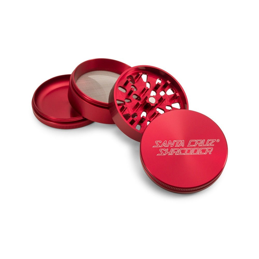 Santa Cruz Shredder 4 Piece Grinder – Medium Red