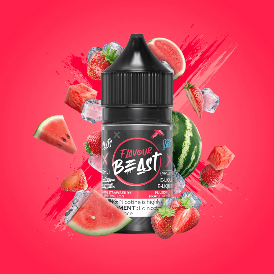 Savage Strawberry Watermelon Iced Salts by Flavour Beast E-Liquid