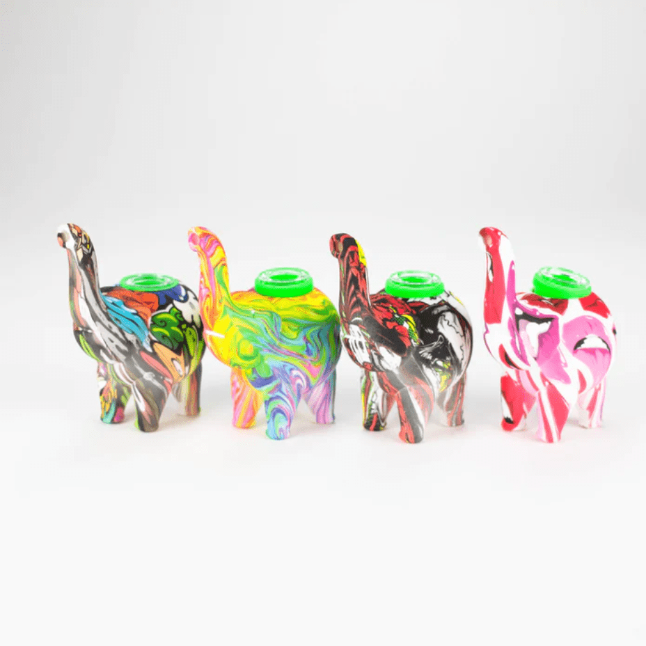 Silicone Elephant Bubbler 4.5″