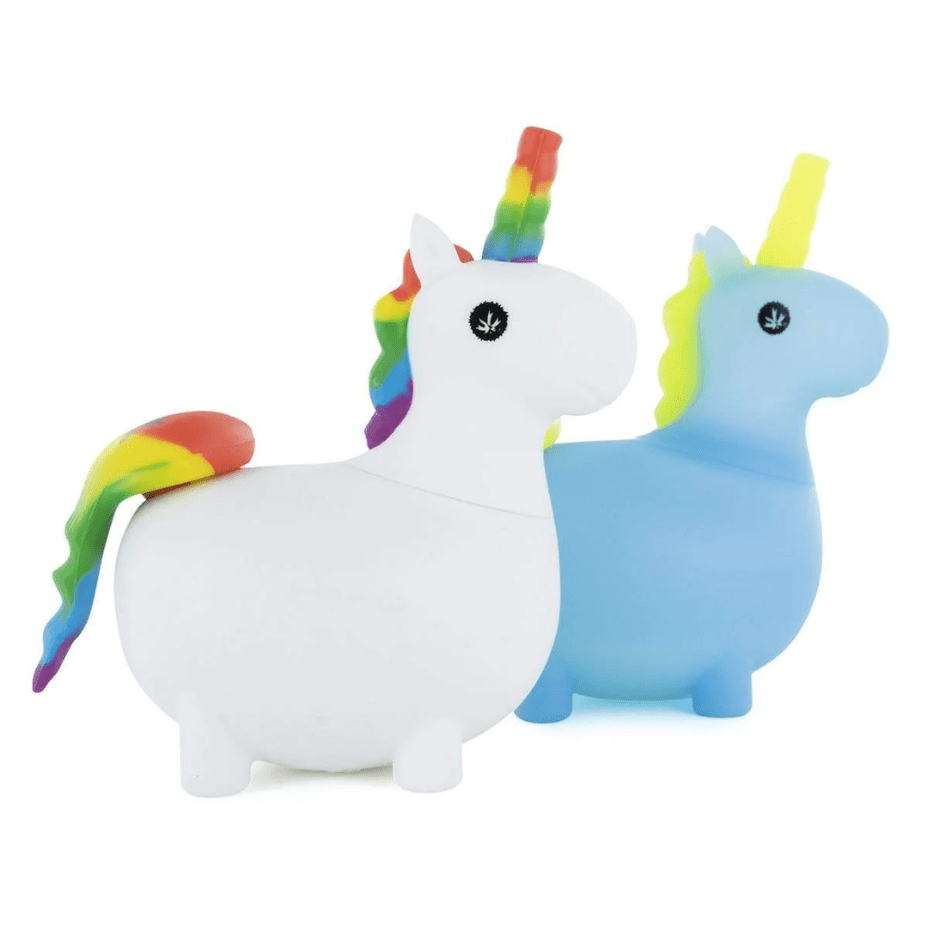 Silicone Unicorn Bubbler Pipe- 6″