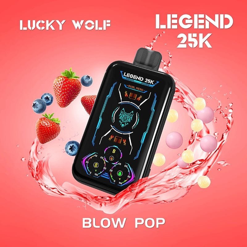 SnowWolf Lucky Wolf Legend 25K Disposable Vape (5%, 25000 Puffs) - Image 3