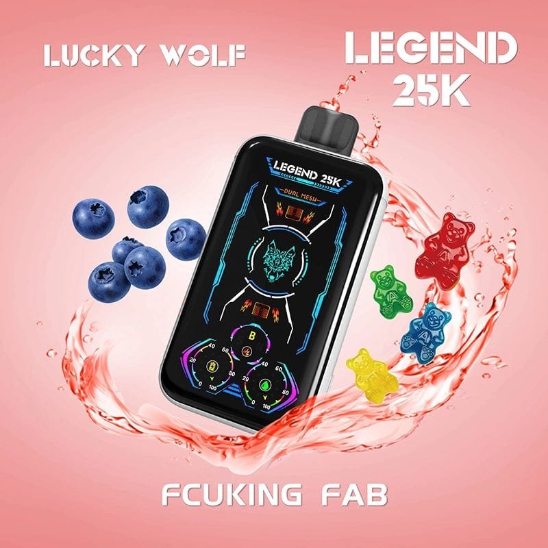 SnowWolf Lucky Wolf Legend 25K Disposable Vape (5%, 25000 Puffs) - Image 7