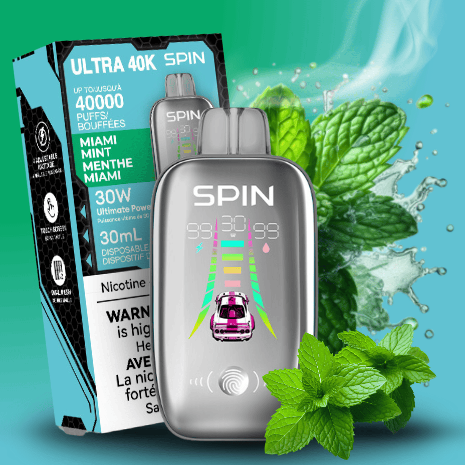 Spin Ultra 40k Disposable Vape – Miami Mint