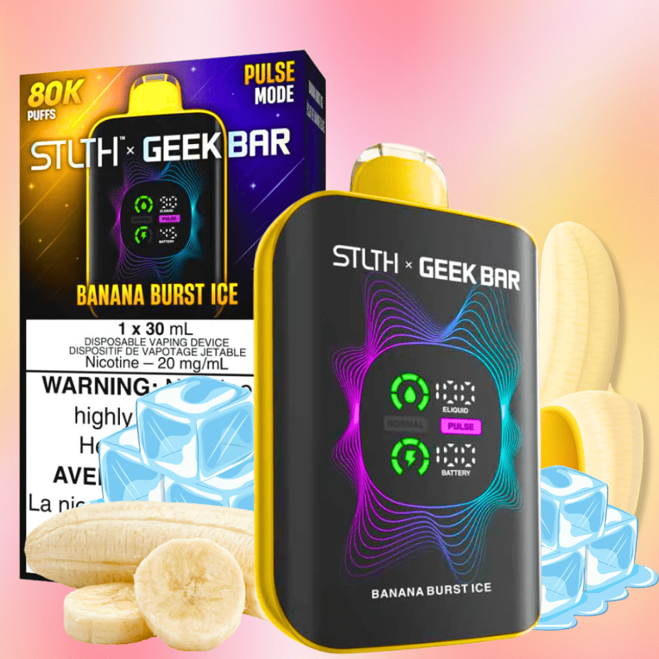 STLTH x Geek Bar 80K Disposable Vape – Banana Burst Ice