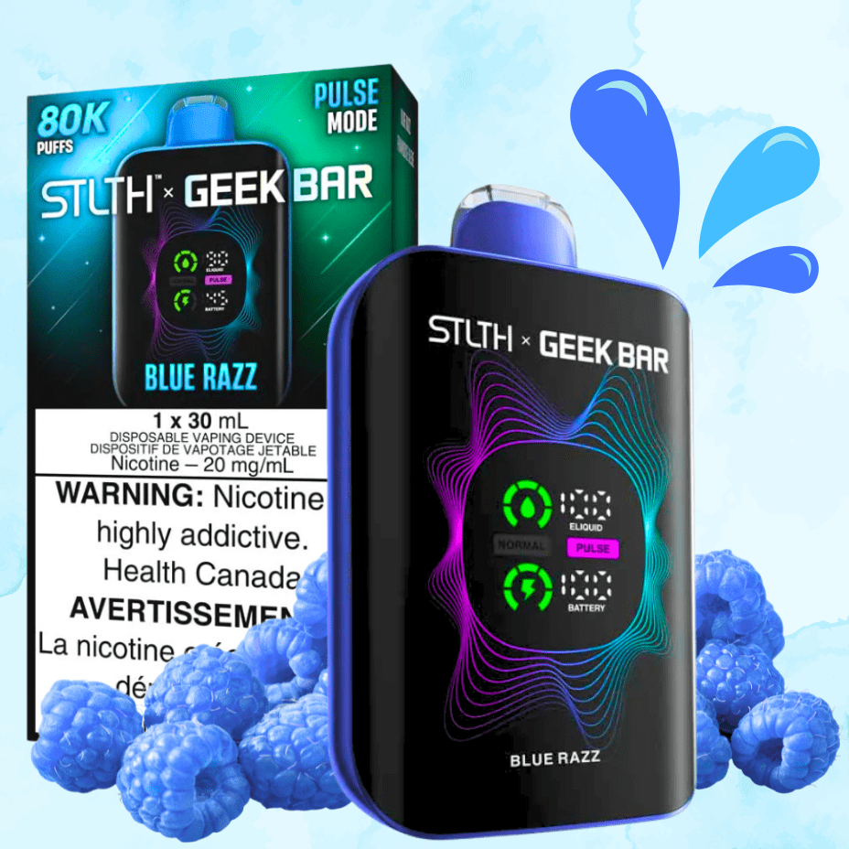 STLTH x Geek Bar 80K Disposable Vape – Blue Razz