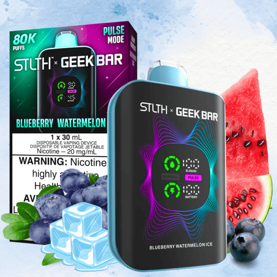 STLTH x Geek Bar 80K Disposable Vape – Blueberry Watermelon Ice