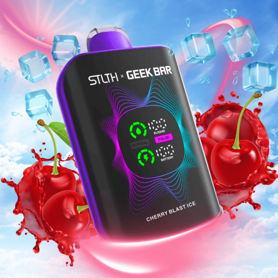 STLTH x Geek Bar 80K Disposable Vape – Cherry Blast Ice - Image 2