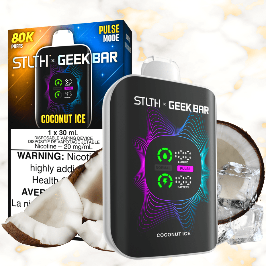 STLTH x Geek Bar 80K Disposable Vape – Coconut Ice