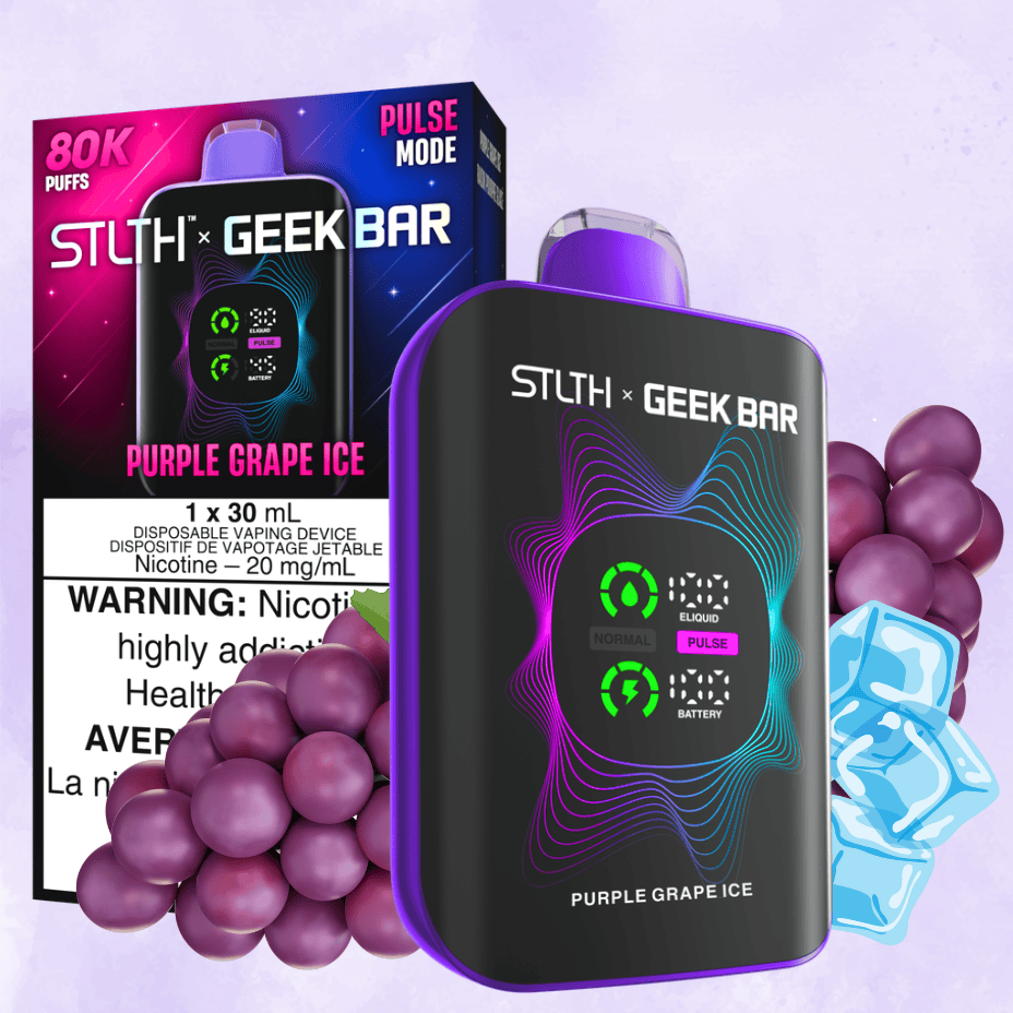 STLTH x Geek Bar 80K Disposable Vape – Purple Grape Ice