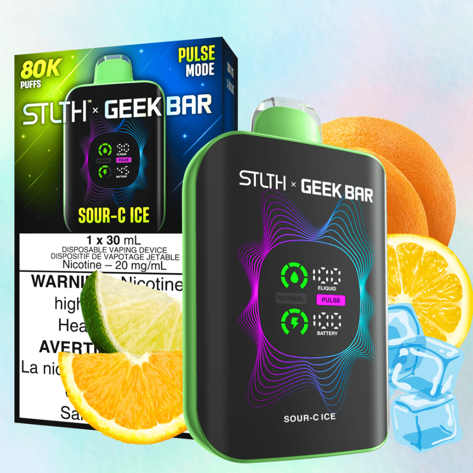 STLTH x Geek Bar 80K Disposable Vape – Sour C Ice