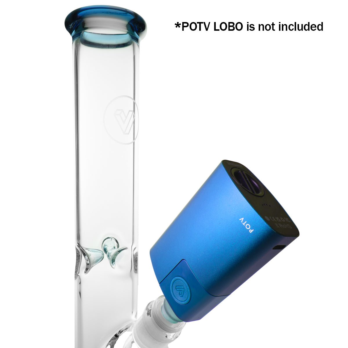 POTV Straight Tube Glass Bubbler - Image 27