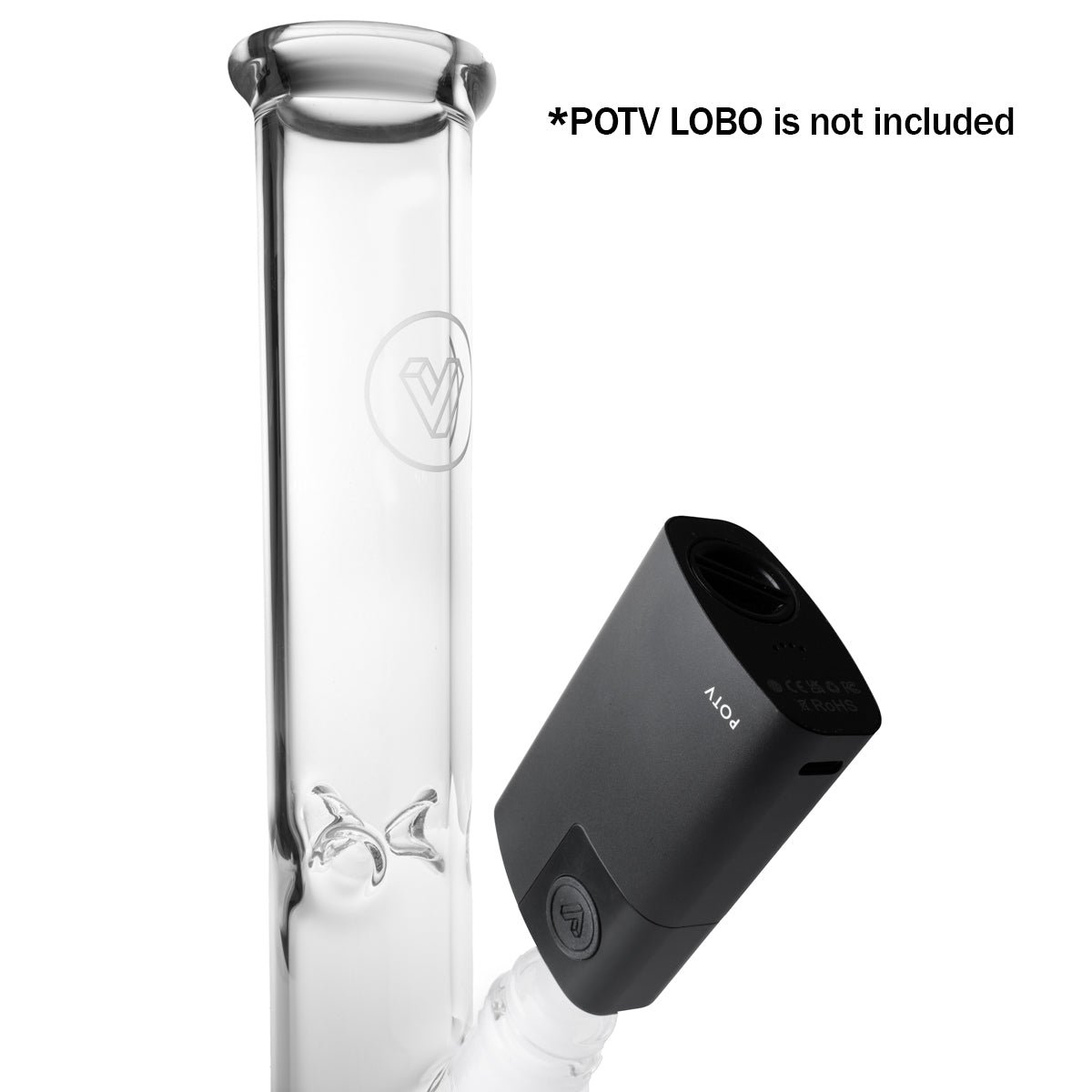 POTV Straight Tube Glass Bubbler - Image 26