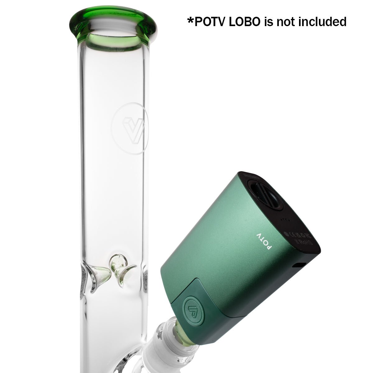 POTV Straight Tube Glass Bubbler - Image 28