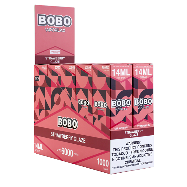 Strawberry Glaze BOBO Vape - Image 3