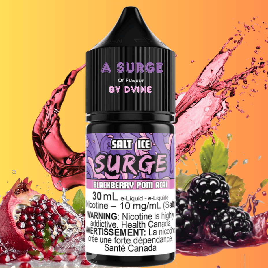 Surge E-Liquid-Blackberry Pom Acai Ice Salt 30ml