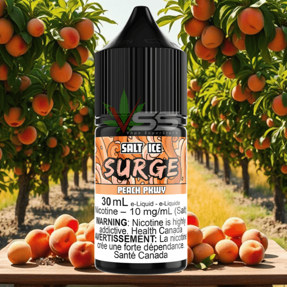 Surge E-Liquid-Peach PKWY Ice Salt 30ml