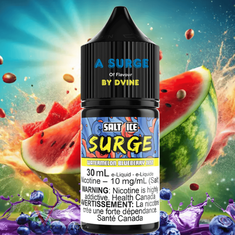 Surge E-Liquid-Watermelon Blueberry Zest Salt 30ml
