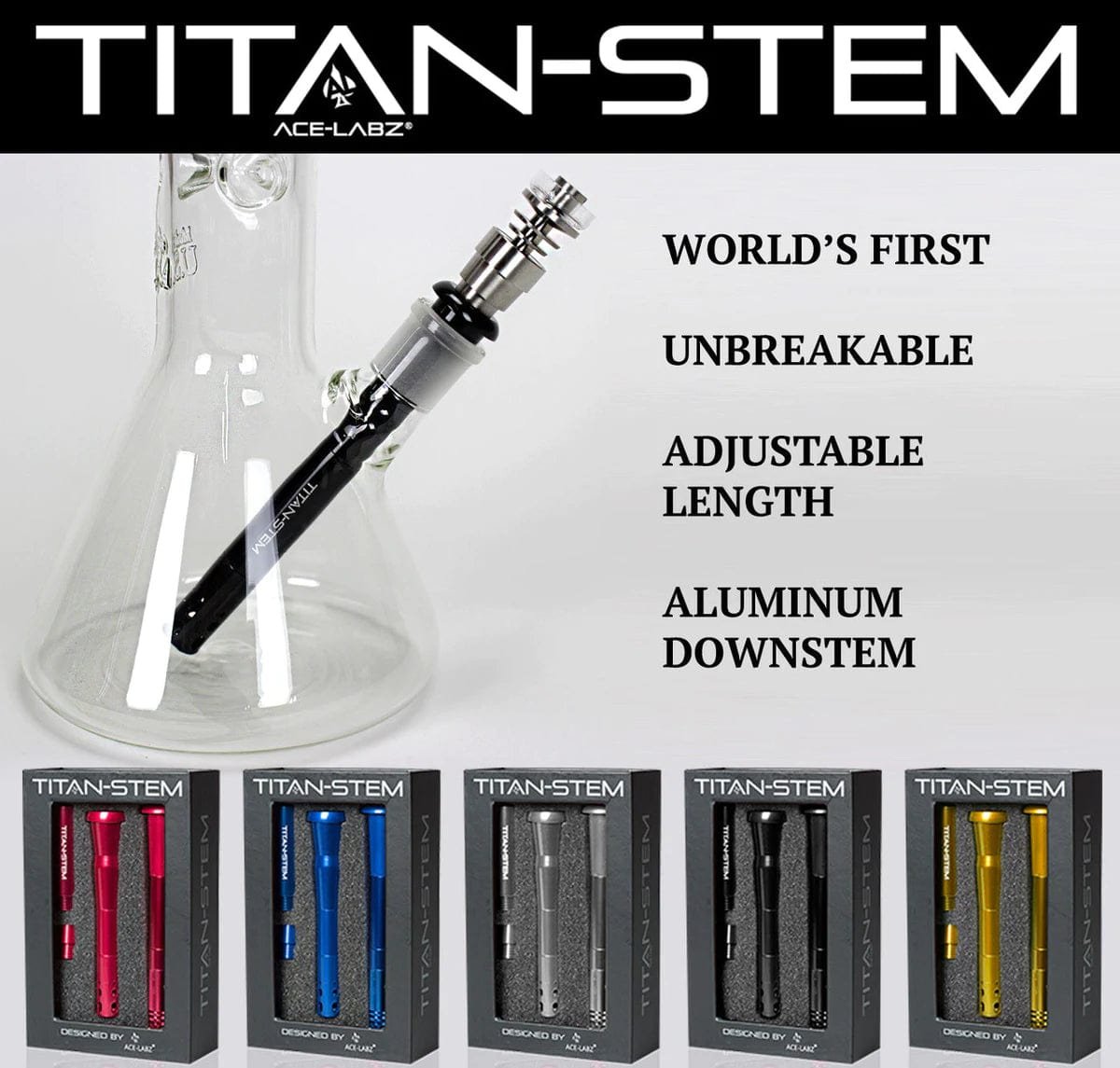 Titan-Stem 3.0 Adjustable Downstem by Ace Labz - Image 2