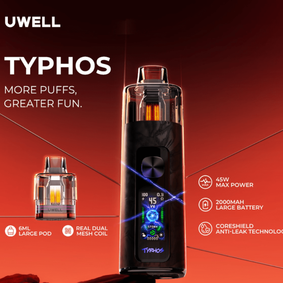 Uwell Typhos Pod Kit – 2000mAh - Image 2