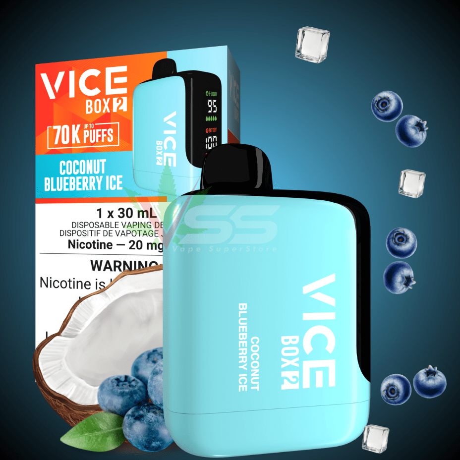 Vice Box 2 70k Disposable Vape – Coconut Blueberry Ice