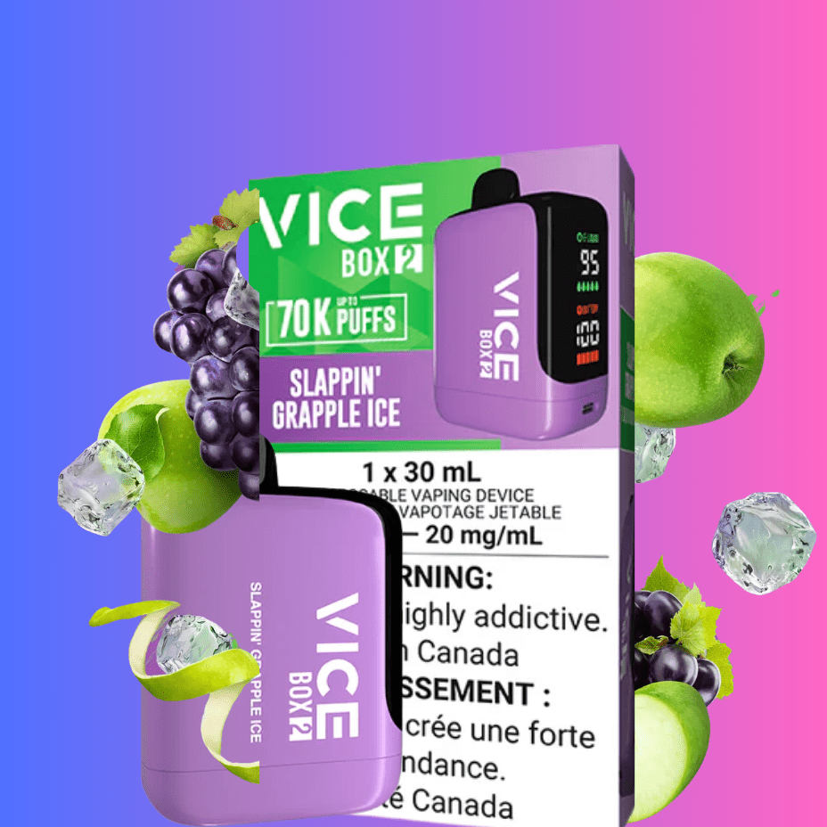 Vice Box 2 70k Disposable Vape – Slappin Grapple Ice