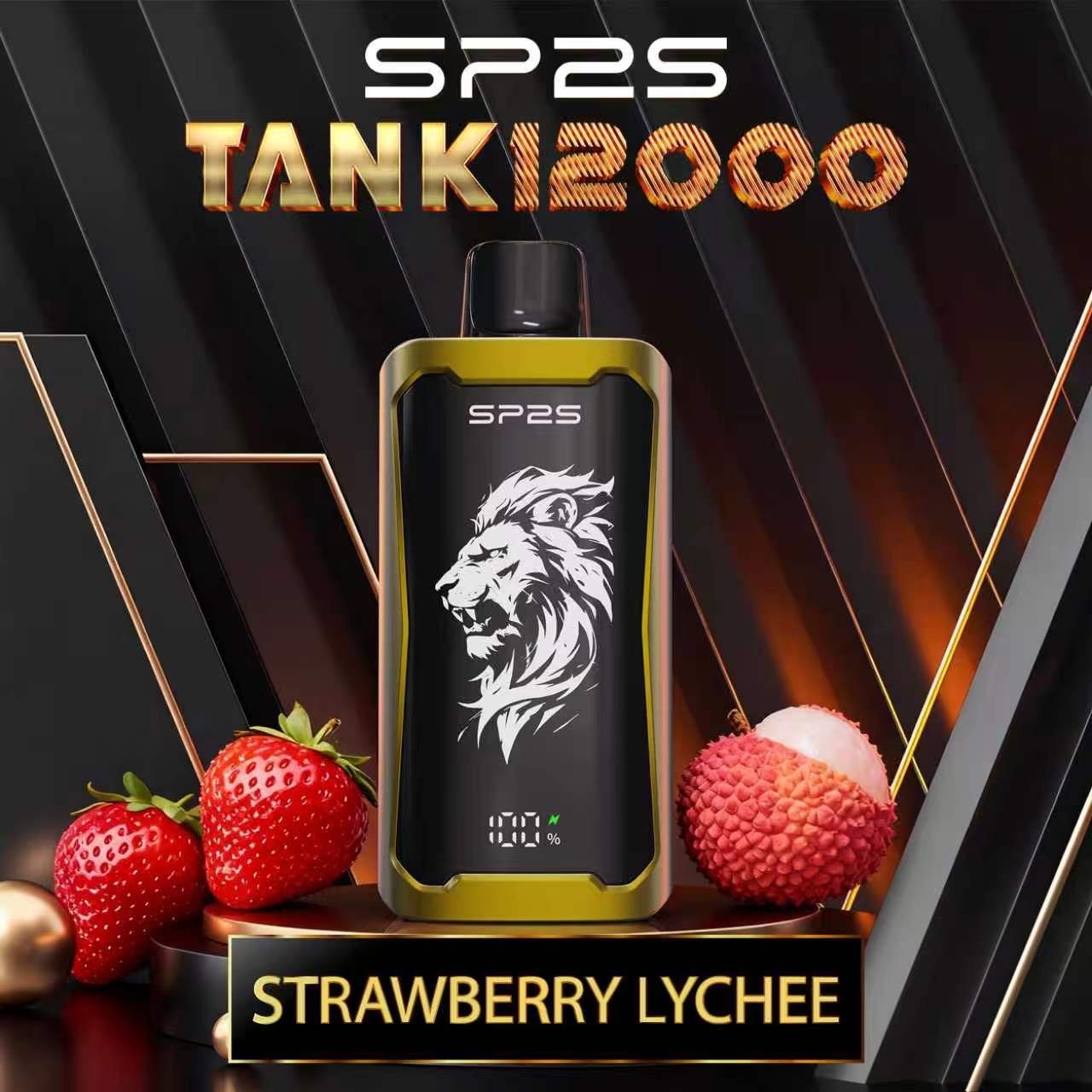 SP2S Tank 12000 – Strawberry Lychee