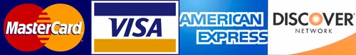 Visa, Mastercard, PayPal and credit card payments
